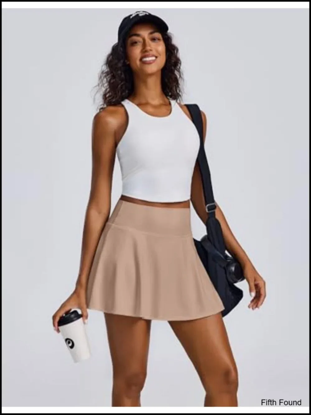 Pleated Tennis Skort with Pockets High Waisted Athletic Skirt for Golf Running